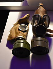 2 maschere antigas vintage da collezione