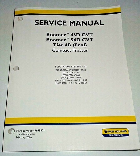 New holland boomer 46d 54d - new,