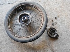 MOTO D'EPOCA BIANCHI MENDOLA TONALE CERVINO PORDOI 125 RUOTA 19 MOZZO CERCHIO OK