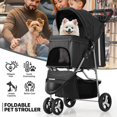Passeggino per cani pieghevole - per,
