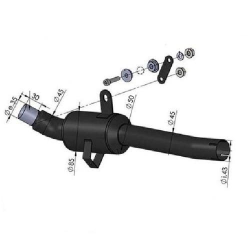 Raccordo elimina catalizzatore - elimina,