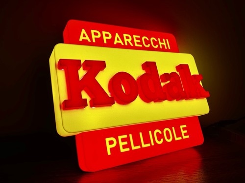 Insegna targa luminosa kodak - insegna,