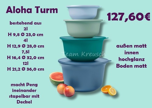 Tupperware aloha torre peng - tupperware,