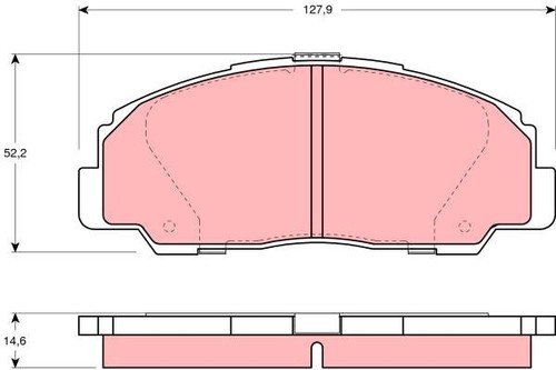 Trw gdb1135 kit pastiglie - gdb1135,