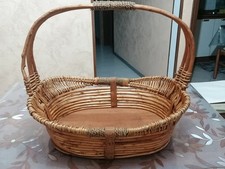 Grande cesto in vimini corda e