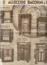RADIO  FONOGRAFO  ALLOCCHIO  BACCHINI   ,  catalogo  1936