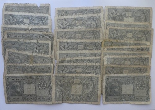 Lotto banconote 10 - di, 25