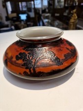 Vaso in Vetro Attribuibile ad Emile Galle' (1846-1904) , Gallè Vaso Attribuibile