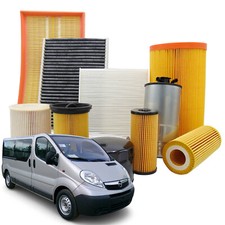 KIT TAGLIANDO 4 FILTRI MISTI OPEL VIVARO A (X83) 2.0 CDTI 114CV 84KW DAL 08/2006