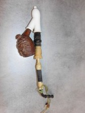 Pipa antica legno sculpte - pipa,