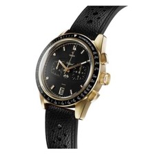 YEMA Rallygraf Oro Acciaio Ibrido Meccanico Quarzo Nero Orologio Data Uomo