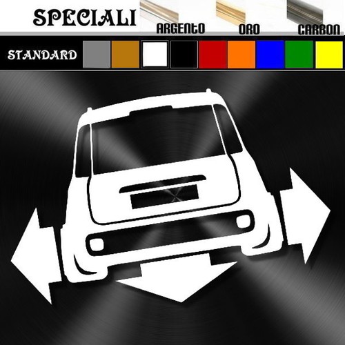 Adesivo sticker fiat panda - adesivo,