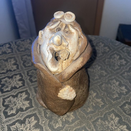Statuina pilota vintage fumo