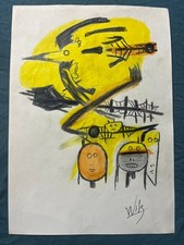 WILFREDO LAM disegno e quadro