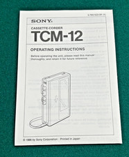 Sony TCM-12 Cassette-Corder