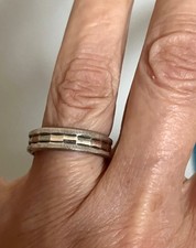 VINTAGE ANNI '80 FEDE VERA ANELLO ARGENTO 925 UNISEX