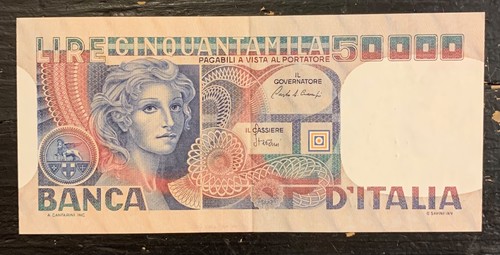 Italia banconota 000 lire - 50.000,