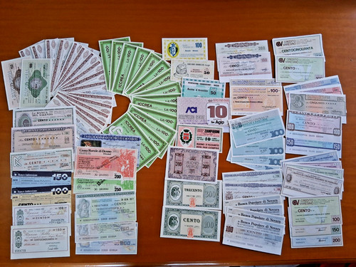Lotto miniassegni banche - 90, 28