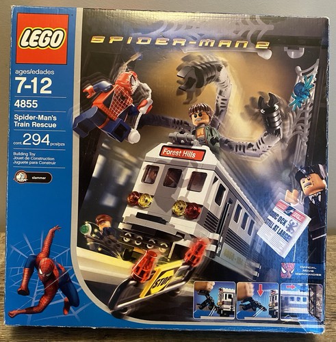 Lego spider man - lego, train