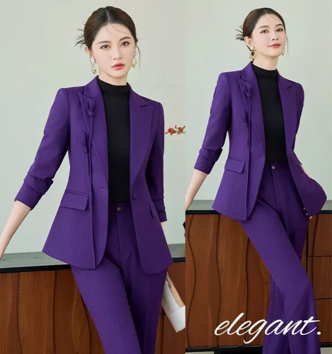 Tailleur viola donna con - tailleur,