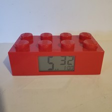 Lego brick sveglia rossa - sveglia,