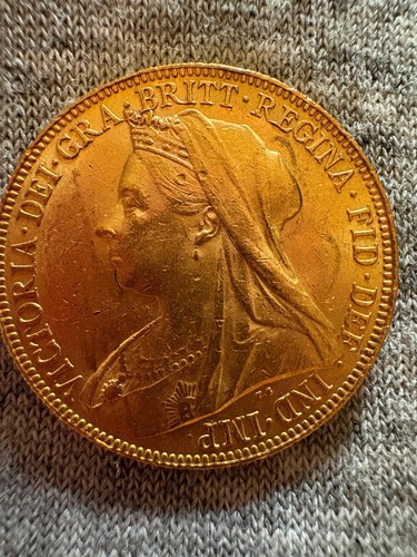 Regina vittoria sterlina oro - vittoria, d'oro