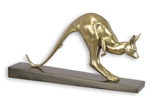 Scultura bronzo canguro - bronzo,