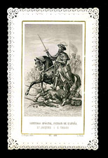 (122132) Santino merlettato canivet holy card lace San Giacomo: Turgis 598
