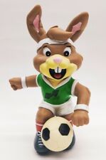 MASCOTTE CAMPIONATO UEFA 1988 CALCIO VINTAGE RUBBER TOYS CONIGLIO GOMMA