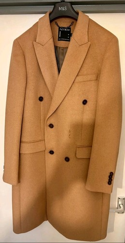 Cappotto doppiopetto misto