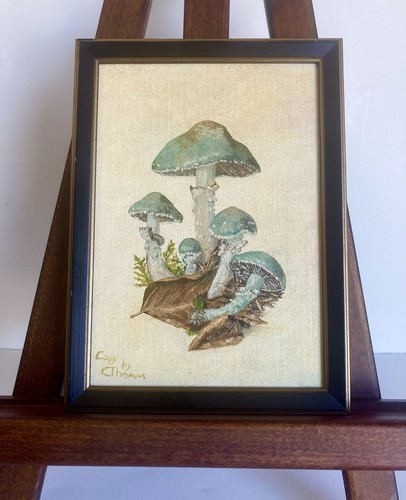 Dipinto olio fungo miniatura