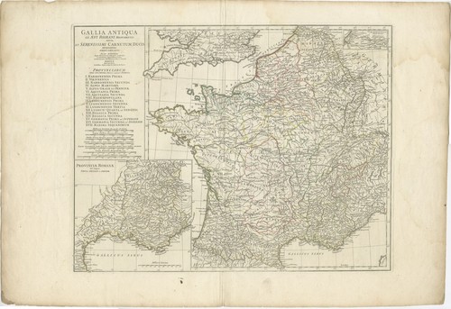 Grande mappa antica della