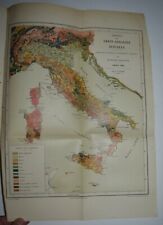 LA PENISOLA ITALIANA - fig. 1902 - Fischer - COROGRAFIA - GEOLOGIA