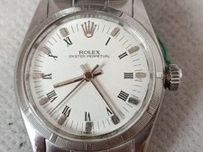 Rolex oyster perpetual 31 mm acciaio e oro bianco automatico 1958 ref. 6519