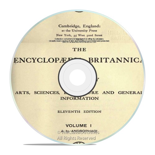 Encyclopedia britannica 1911 - encyclopedia,