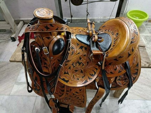 Fork premium western leather - western,