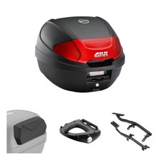 Kit bauletto GIVI E300N2B nero rosso PIAGGIO per Vespa GTS SUPER 300 2008-2025
