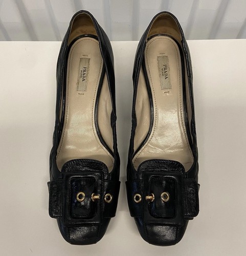 Ballerina prada pelle nera - prada,