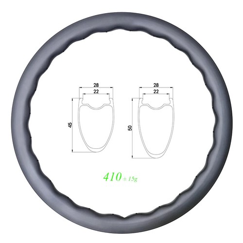 Clincher cerchio carbonio - , 700c