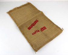 AUGURI CAFFè JESI Sacco Sacchetto Borsa di JUTA IUTA Pubblicitaria da collezione