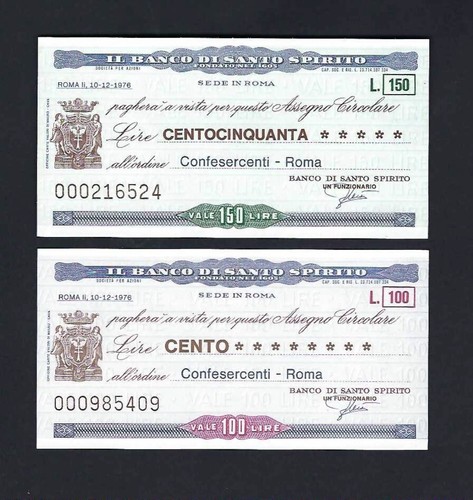 Miniassegni banco di santo - banco,