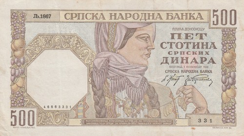 Serbia grossa banconota 500 - serbia,