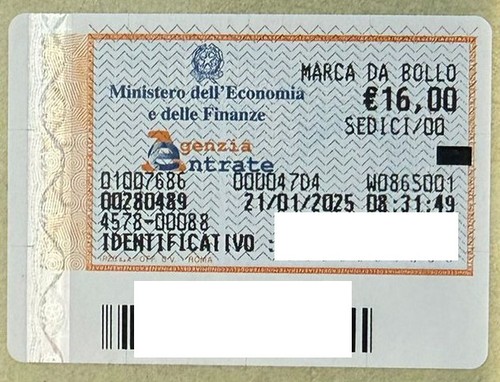Marche bollo 2025 - marche, da