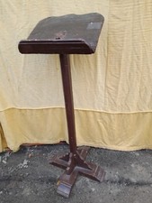 LEGGIO RUSTICO MONTANARO ALTO CON PIEDE - LEGNO LACCATO MARRONE - PRIMI '900