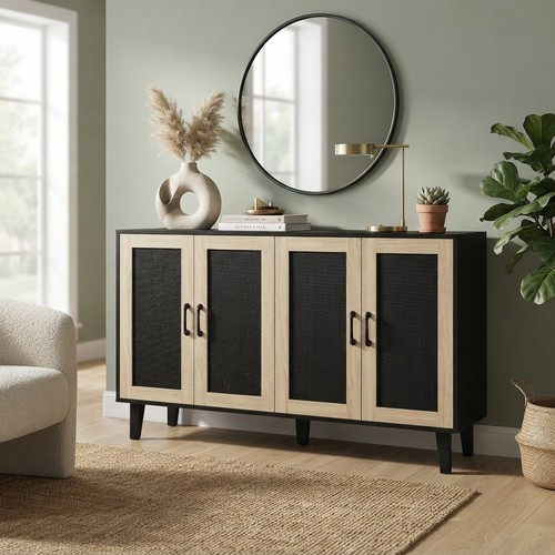 Credenza nera versatile - , con