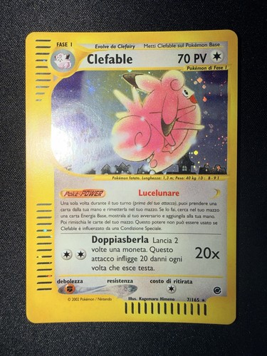 Clefable holo 165 - clefable,