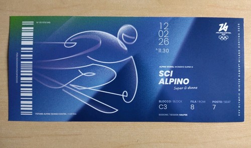 Biglietto ricordo olimpiadi - biglietto,