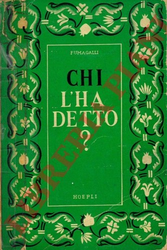 Chi detto tesoro di - chi, l'ha