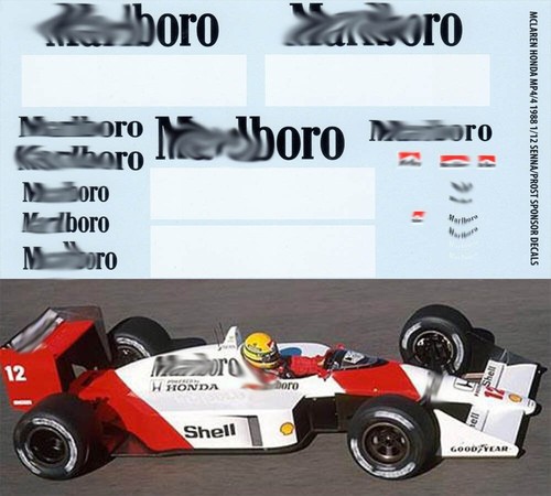 Decals per mclaren - mclaren, mp4/4