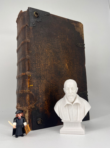 Rara bibbia tedesca grande - bibbia, del